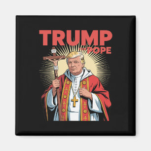 Pope Trump Funny Trump Vatican Christian Retro Chu Magnet