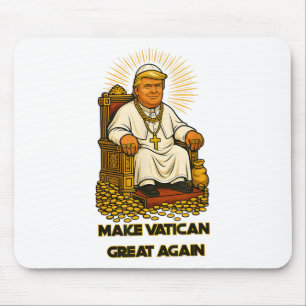 Pope Trump Funny Trump Vatican Christian Retro Chu Mouse Mat