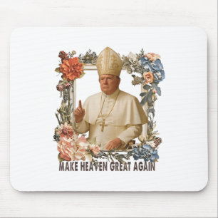 Pope Trump Funny Trump Vatican Christian Retro Chu Mouse Mat