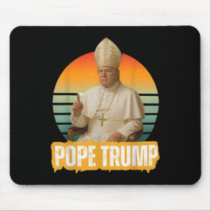 Pope Trump Funny Trump Vatican Christian Retro Chu Mouse Mat