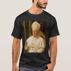 Pope Trump Funny Trump Vatican Christian Retro Chu T-Shirt