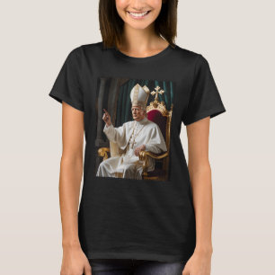 Pope Trump Funny Trump Vatican Christian Retro Chu T-Shirt
