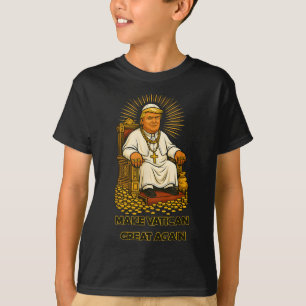 Pope Trump Funny Trump Vatican Christian Retro Chu T-Shirt