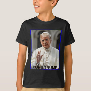Pope Trump Funny Trump Vatican Christian Retro Chu T-Shirt