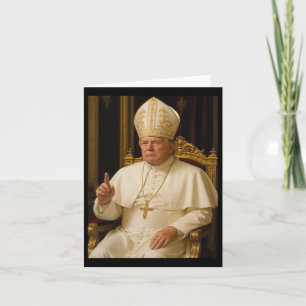 Pope Trump Pope Card