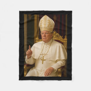 Pope Trump Shirt Funny Pope President Trump For Me Fleece Blanket