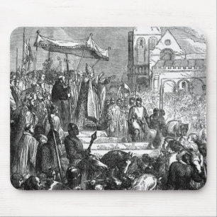 Pope Urban II  Preaching the First Crusade Mouse Mat