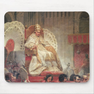 Pope VIII in St. Peter's on the Sedia Gestatoria Mouse Mat