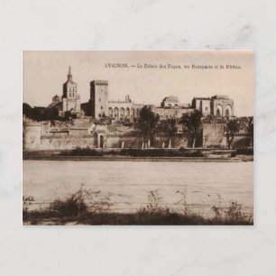 Popes Palace Avignon France 1910 Replica Postcard
