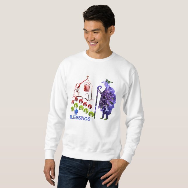 Pope's prayer & blessings sweatshirt (Front Full)