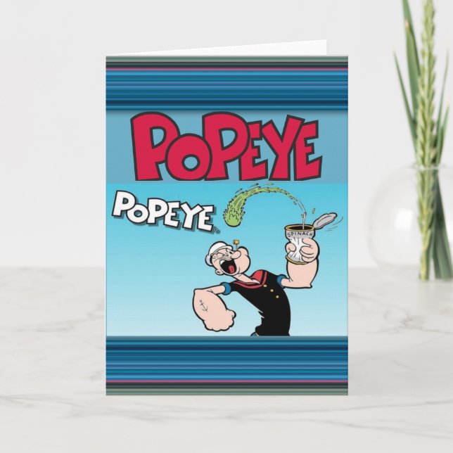 Popeye Greeting Card (Front)