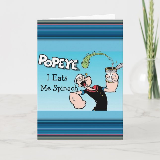 Popeye Greeting Card (Front)