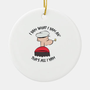 Popeye I Yam What I Yam Classic Ceramic Tree Decoration