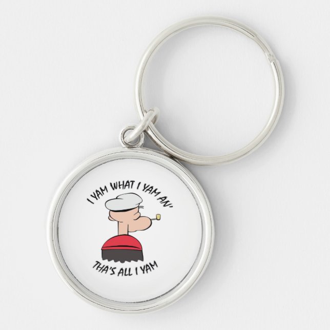 Popeye I Yam What I Yam Classic Key Ring (Front)