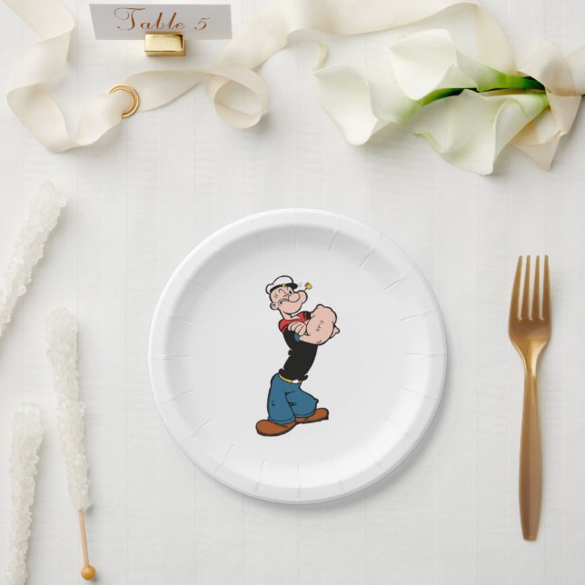 Popeye Paper Plate (Wedding)