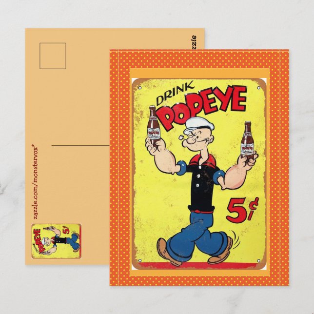 Popeye Postcard (Front/Back)