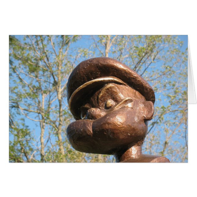 Popeye statue in Chester, Illinois (Front Horizontal)