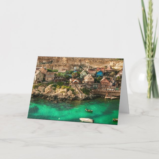 Popeye Village, Malta, Card (Front)