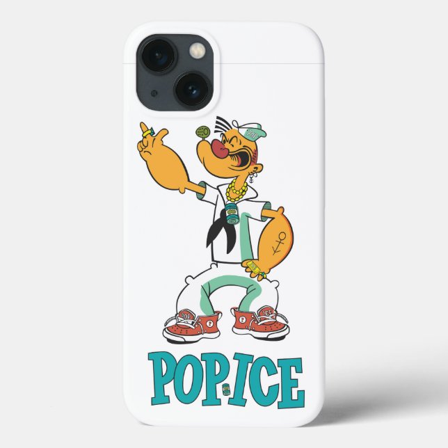 Popeye Vintage 1990's Parody Case-Mate iPhone Case (Back)