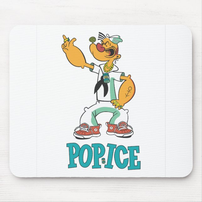 Popeye Vintage 1990's Parody Mouse Mat (Front)