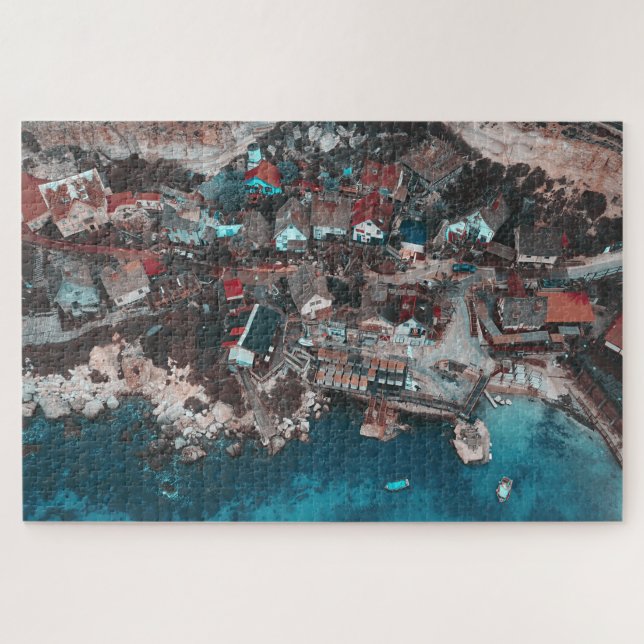 Popeye's Village Malta Aerial Photography Jigsaw Puzzle (Horizontal)