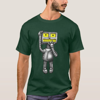 PopFuzz the Robot Worried T-Shirt