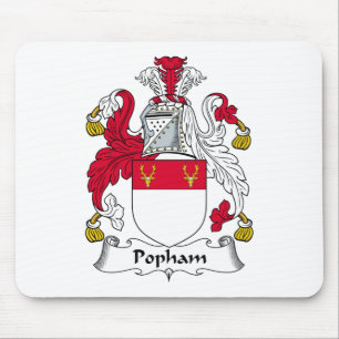 Popham Family Crest Mouse Mat