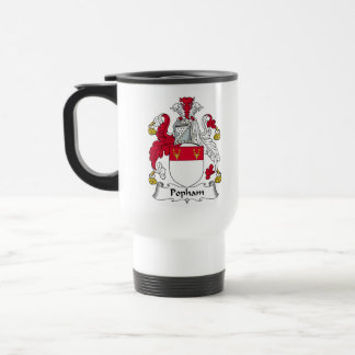 Popham Family Crest Travel Mug
