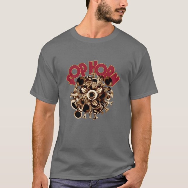 PopHorn - black T-Shirt (Front)