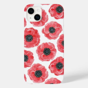 Popies watercolor Case-Mate iPhone 14 plus case