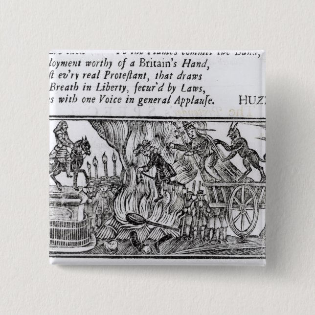 Popish Plots 15 Cm Square Badge (Front)