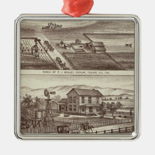 Poplar ranches metal tree decoration