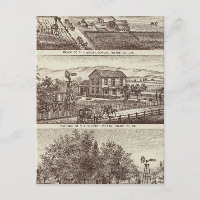 Poplar ranches postcard (Front)