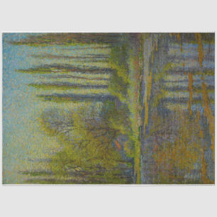 Poplar Trees in Spring (Utah Landscape) (USA Art) Tissue Paper