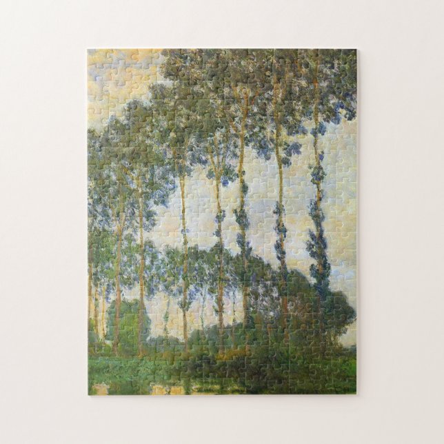 Poplars at Giverny Monet Fine Art Jigsaw Puzzle (Vertical)