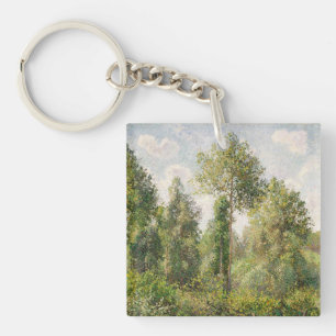 Poplars, Éragny Camille Pissarro Key Ring
