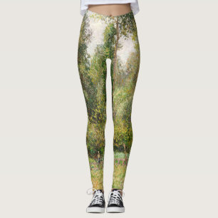 Poplars, Éragny  Camille Pissarro Leggings