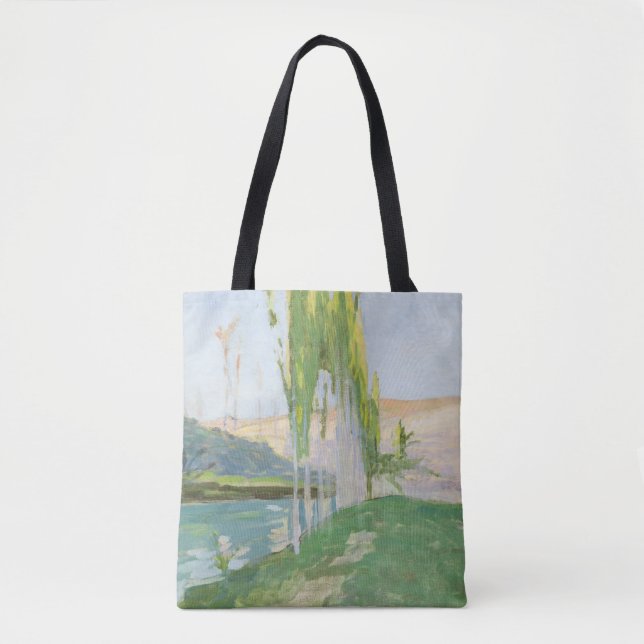 Poplars Growing near a Watercourse Tote Bag (Front)
