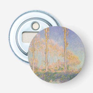 Poplars, impressionist landscape, Claude Monet Bottle Opener
