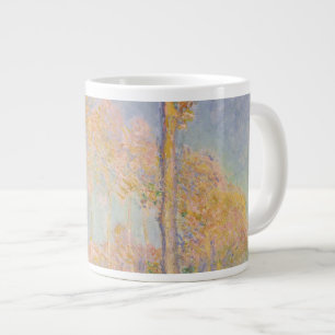 Poplars, impressionist landscape, Claude Monet Large Coffee Mug