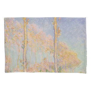 Poplars, impressionist landscape, Claude Monet Pillowcase