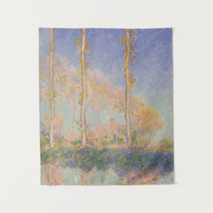 Poplars, impressionist landscape, Claude Monet Tapestry