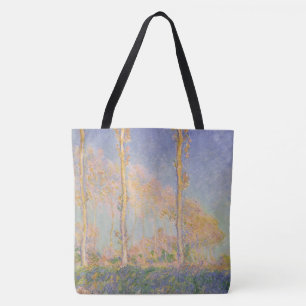 Poplars, impressionist landscape, Claude Monet Tote Bag