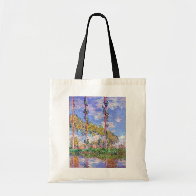 Poplars in the Sun, Monet Tote Bag (Front)