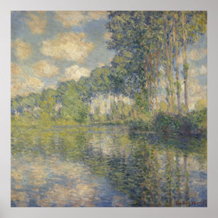 Poplars on the Epte - Monet Poster