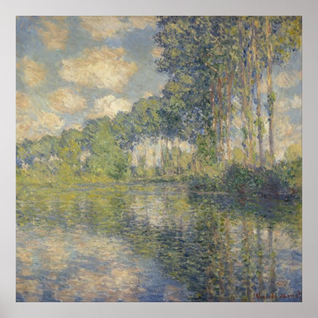 Poplars on the Epte - Monet Poster (Front)