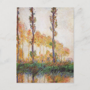 Poplars Series, Autumn by Claude Monet Postcard
