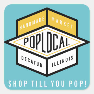 Poplocal Square Sticker