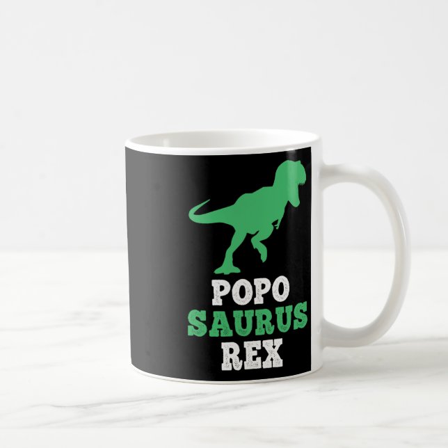 Popo-saurus Rex Dino Dinosaur Funny Poposaurus  Coffee Mug (Right)