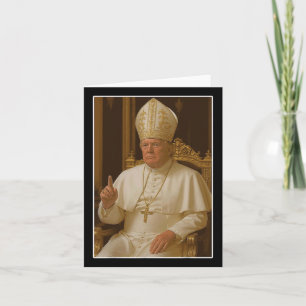 Popo Trump Vatican Church Pope Trump Funny Christi Card